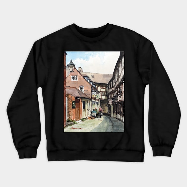 Barracks Passage, Shrewsbury , Shropshire, England Crewneck Sweatshirt by bakuma